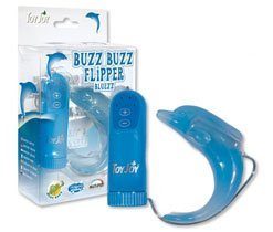 BUZZ BUZZ FLIPPER MASSAGER BLUE - VIBRATOARE PUNCTUL G -