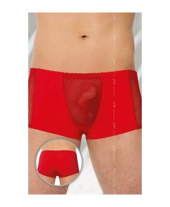 Boxeri Front Fishnet L rosii - Bikini - Boxeri -