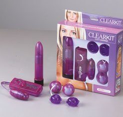 CLEAR VIBRATORKIT PURPLE - Producatori -