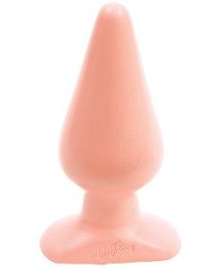 DILDO ANAL BUTT PLUGS SMOOTH CLASSIC LARGE WHITE