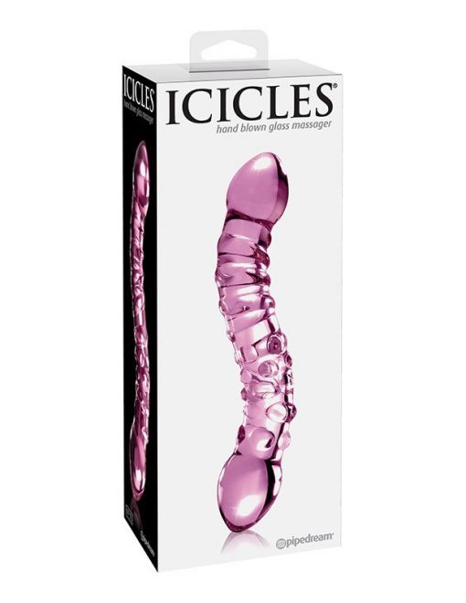 DILDO CU 2 CAPETE ICICLES NO 55 – Dublu –
