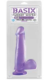 Dildo Basix Rubber Works - 7.5'' Suction Cup Dong - Dildouri -