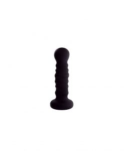 Dop Anal MenzStuff Ribbed Negru - Dop Anal -