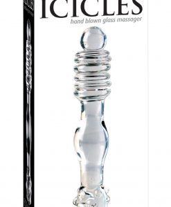 ICICLES HAND BLOWN GLASS MASSAGER - Glass Dildos -