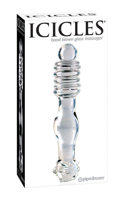 ICICLES HAND BLOWN GLASS MASSAGER – Glass Dildos –