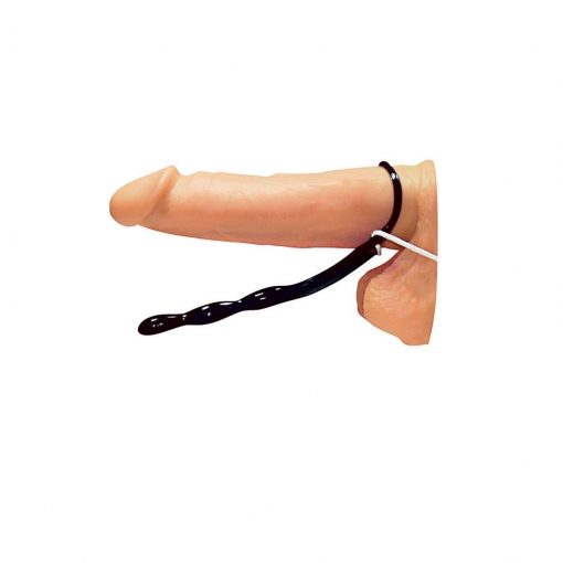 Inel pentru penis cu stimulator anal Porator Black – Inele Stimulatoare – Inel pentru penis cu stimulator anal Porator Black – Inele Stimulatoare –