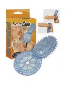 Inel pentru stimularea ambilor parteneri Cockring Secret Case - Erectii Puternice -