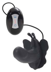 LOVE RIDER WILD BUTTERFLY BLACK - VIBRATOARE CLITORIS -