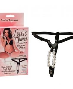 Lover's Thong With Pleasure Pearls - VIBRATOARE CLITORIS -