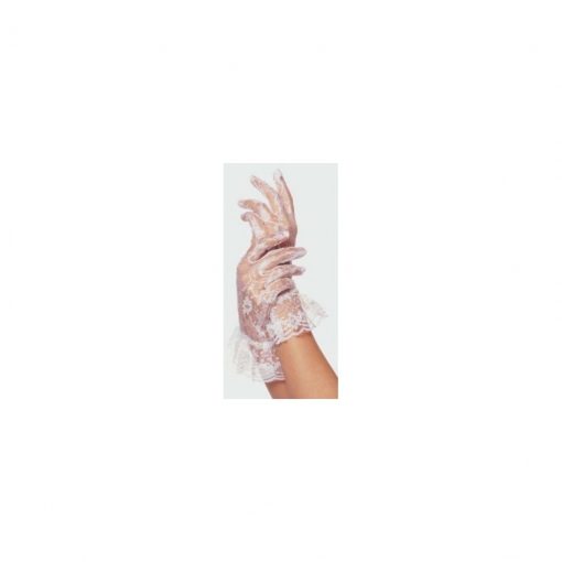 Manusi Ruffle – albe – Manusi Sexy –