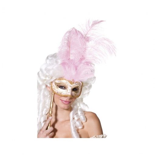 Masca Baroque roz – Masti Sexy –