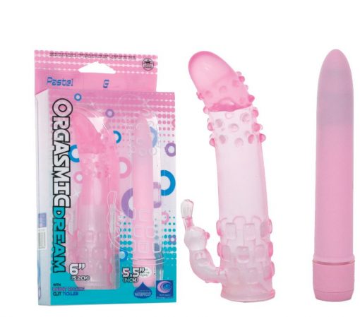 Orgasmic Dream 6 Vibr. & Sleeve Pink – VIBRATOARE PUNCTUL G –