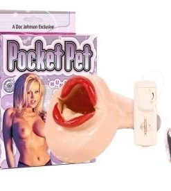 OroStimulator cu vibratii Pocket Pet Female Mouth Red Lips - PapusiGonflabile -