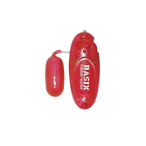 Ou Vibrator Basix Rubber Works Jelly Rosu – Oua Vibratoare –