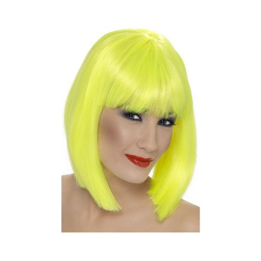 Peruca Glam galben neon – Peruci –