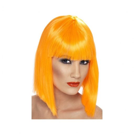Peruca Glam portocaliu neon – Peruci –