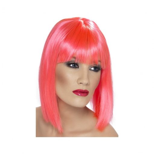 Peruca Glam roz neon – Peruci –