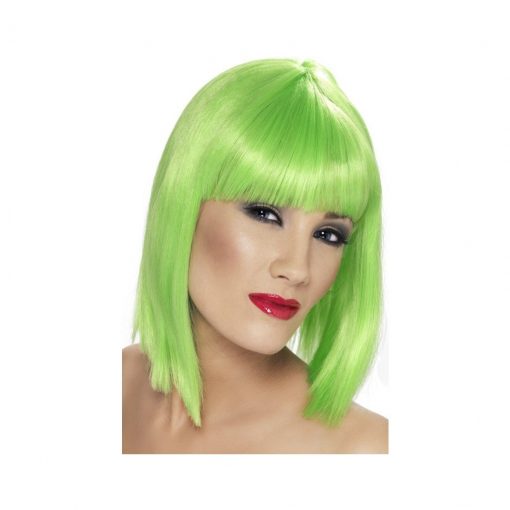 Peruca Glam verde neon – Peruci –