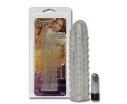Prelungitor VibroPenis Sleeve cu vibratii - Inele-Mansoane-Prelungitoare -