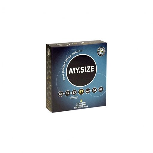 Prezervative My Size 57 3buc – Prezervative –