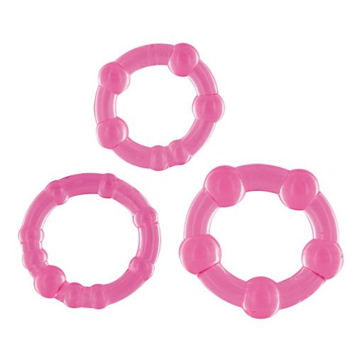Set 3 Inele Erectie Dandys Bangle Roz – Inele Erectie –