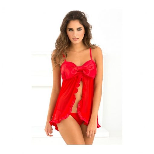 Set Babydoll si Bikini Gift S/M rosu – Babydoll –
