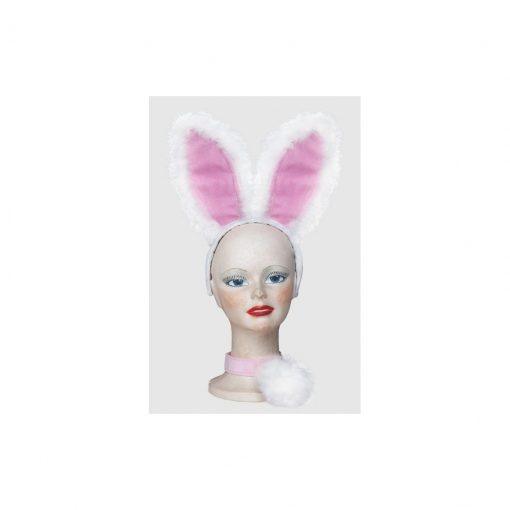 Set Iepuras Sexy – alb/roz – Accesorii Costumatii –