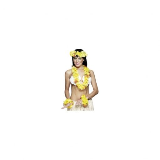 Set accesorii Hawaii galben – Accesorii Sexy –