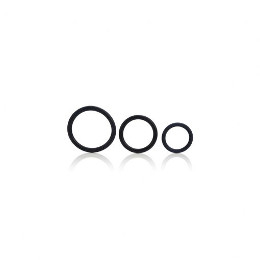 Set inele penis TriRings negre – Inele Erectie –