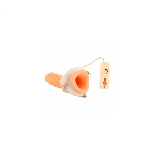 Strap-On Hollow Extender cu vibratii – Strap On –