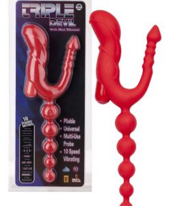 TRIPLE DEVIL VIBR. BUTTPLUG - VIBRATOARE SPECIALE -