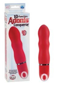 Vibrator 10-function Adonis Conqueror -Rosu - Vibratoare de Lux -