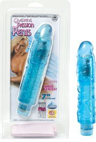 Vibrator Grasping Passion Penis Albastru - Vibratoare de Lux -