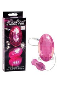 Vibrator Lighted Shimmers LED Bliss Teaser - Roz si Mov - Vibratoare de Lux -