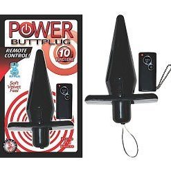 Vibrator anal Remote Power Buttplug - Vibratoare de Lux -
