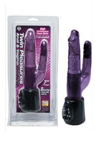 Vibrator cu stimulare vaginala si clitoridiana Twin Pleasure